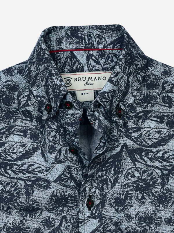 Anchor Grey Floral Printed Casual Shirt Brumano Pakistan