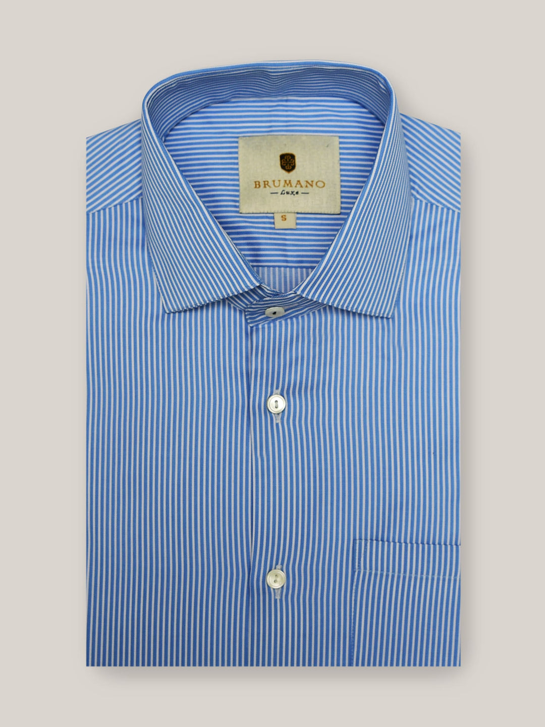 Blue Striped Formal Shirt Brumano Pakistan