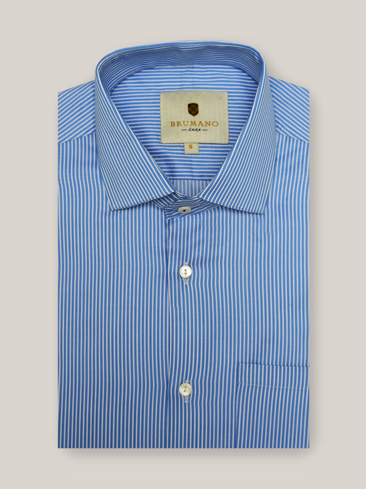Blue Striped Formal Shirt Brumano Pakistan