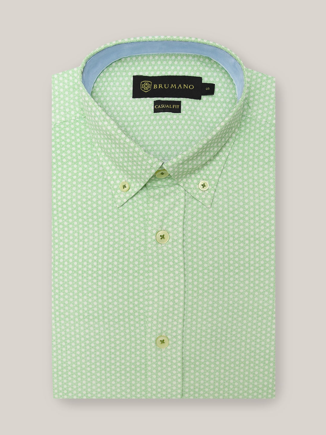 Green Geo Printed Shirt Brumano Pakistan
