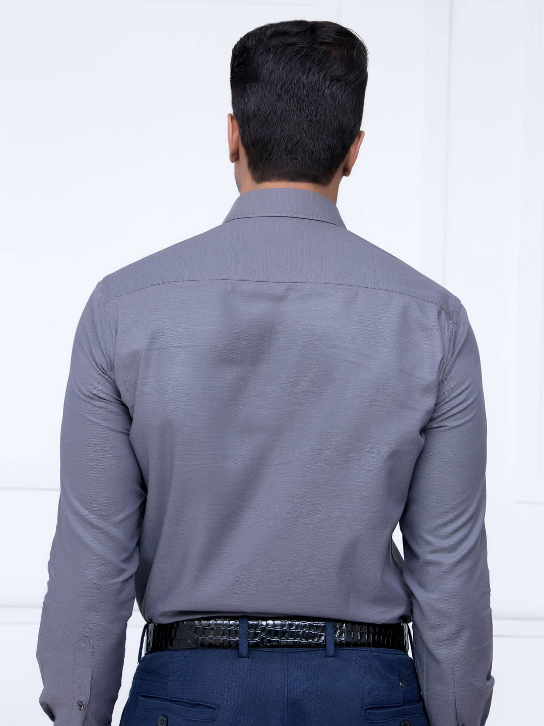 Classic Grey Structured Shirt