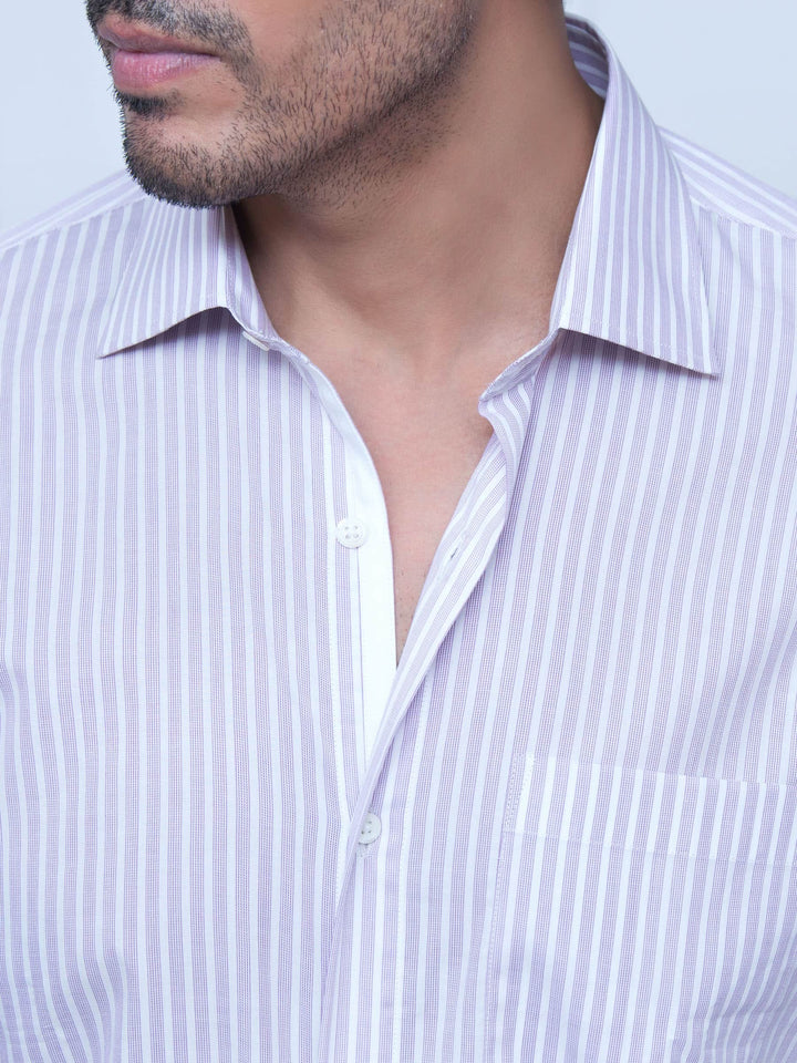 Purple Striped Shirt