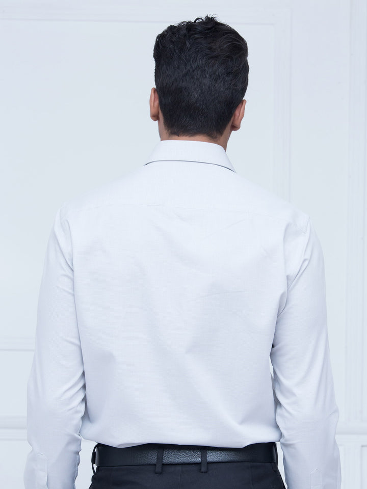 Light Grey Dobby Shirt
