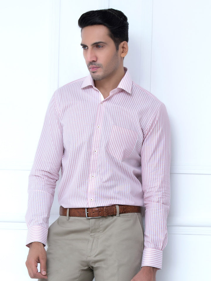 Red Striped Shirt With Detailing Brumano Pakistan