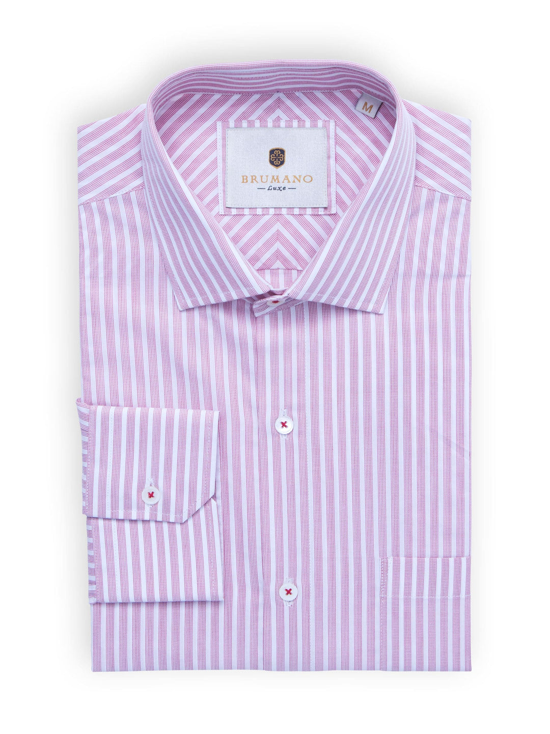 Red Striped Shirt With Detailing Brumano Pakistan
