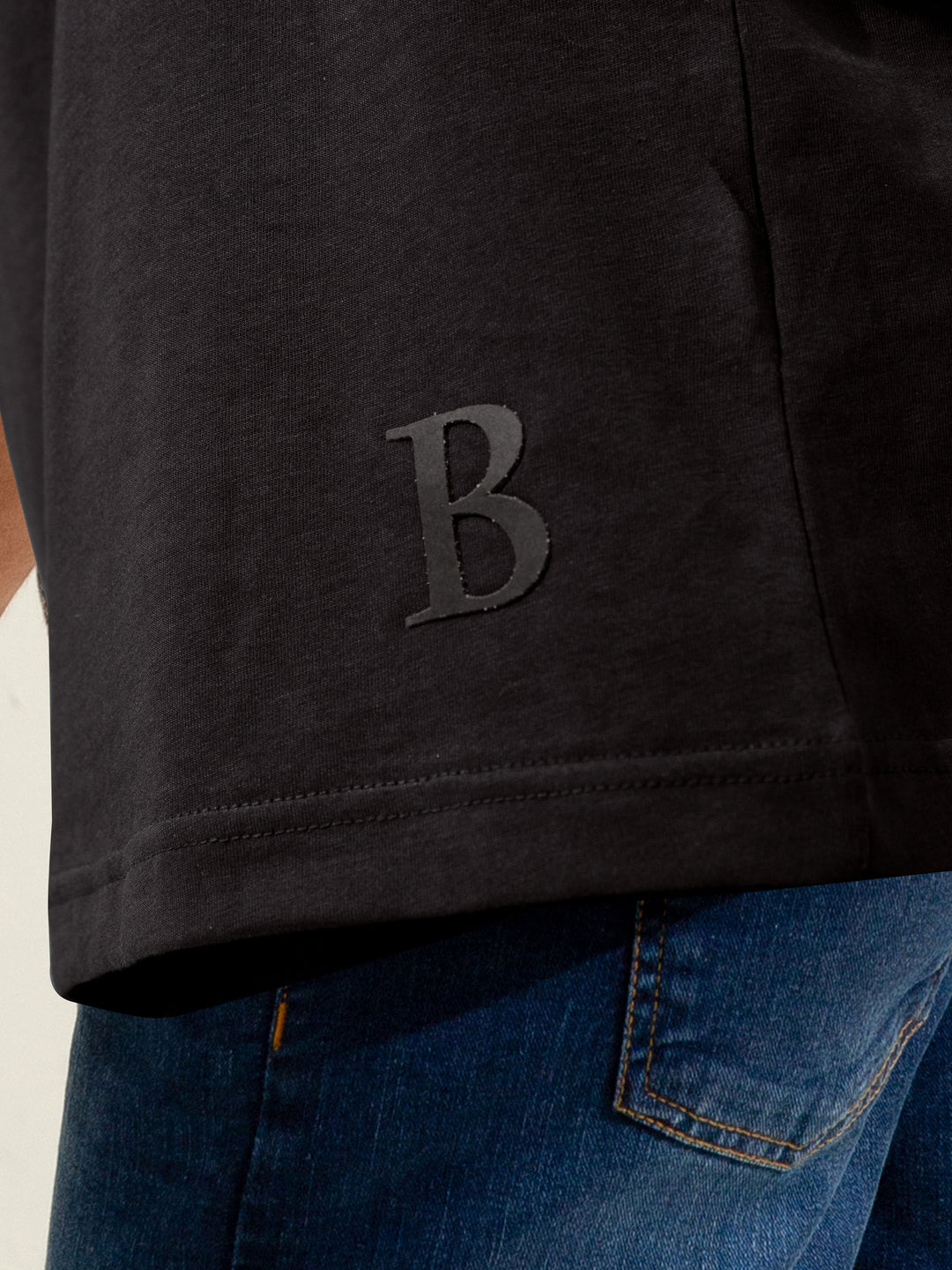Basic Black Crew Neck T-shirt Brumano Pakistan