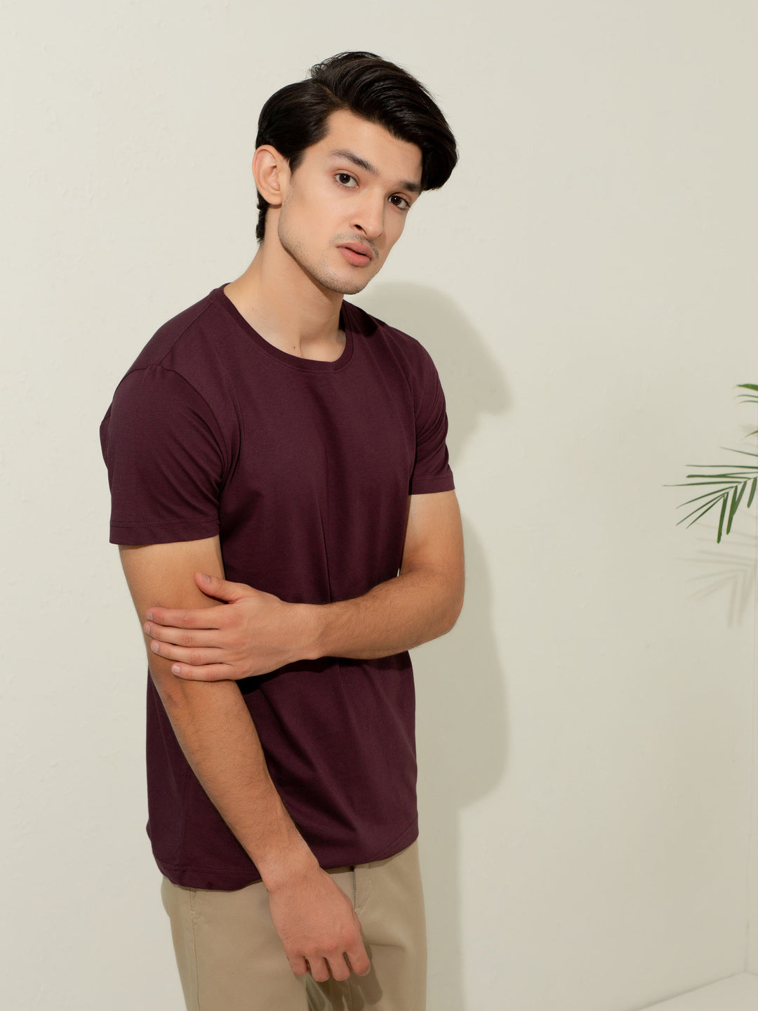 Basic Purple Crew Neck T-shirt Brumano Pakistan