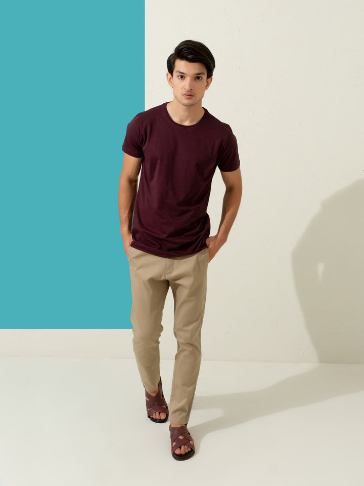 Basic Purple Crew Neck T-shirt Brumano Pakistan
