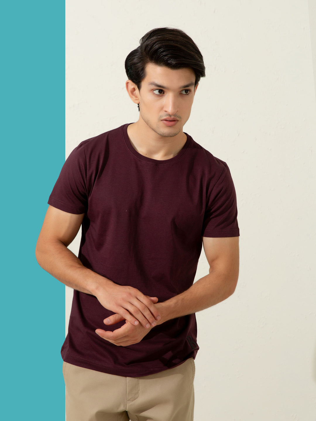 Basic Purple Crew Neck T-shirt Brumano Pakistan