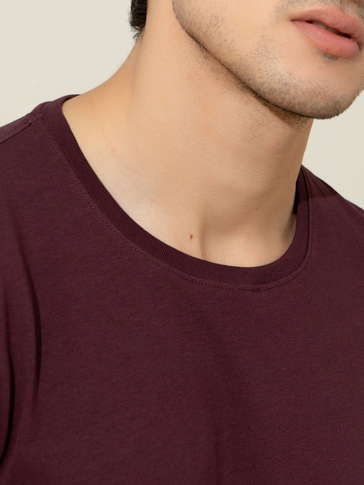 Basic Purple Crew Neck T-shirt Brumano Pakistan