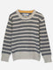 Beige & Navy Striped Casual Sweater Brumano Pakistan