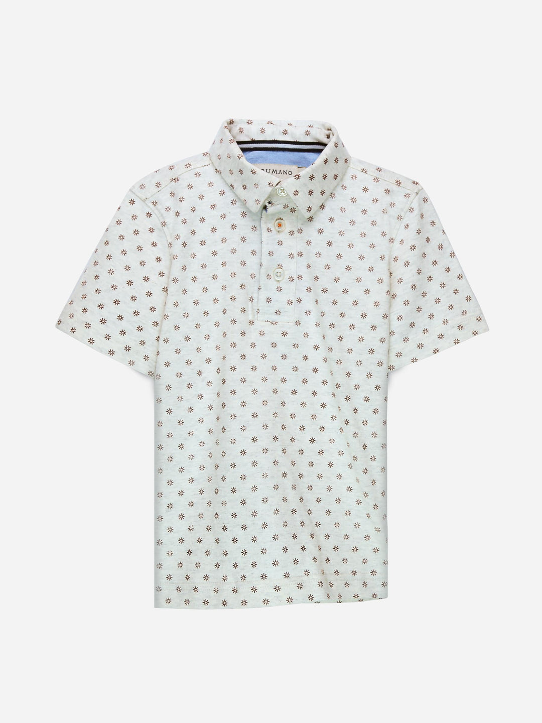 Beige Printed Polo Shirt Brumano Pakistan