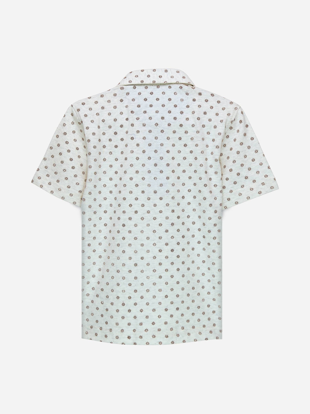 Beige Printed Polo Shirt