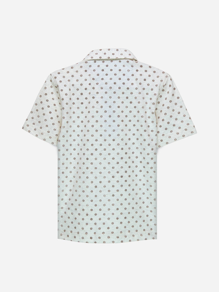 Beige Printed Polo Shirt Brumano Pakistan