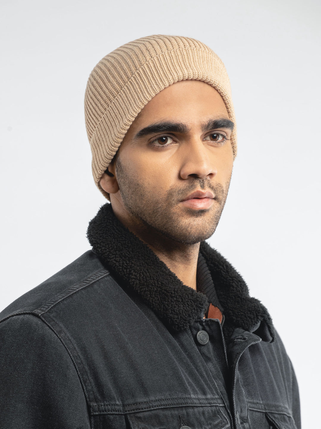 Beige Beanie Cap