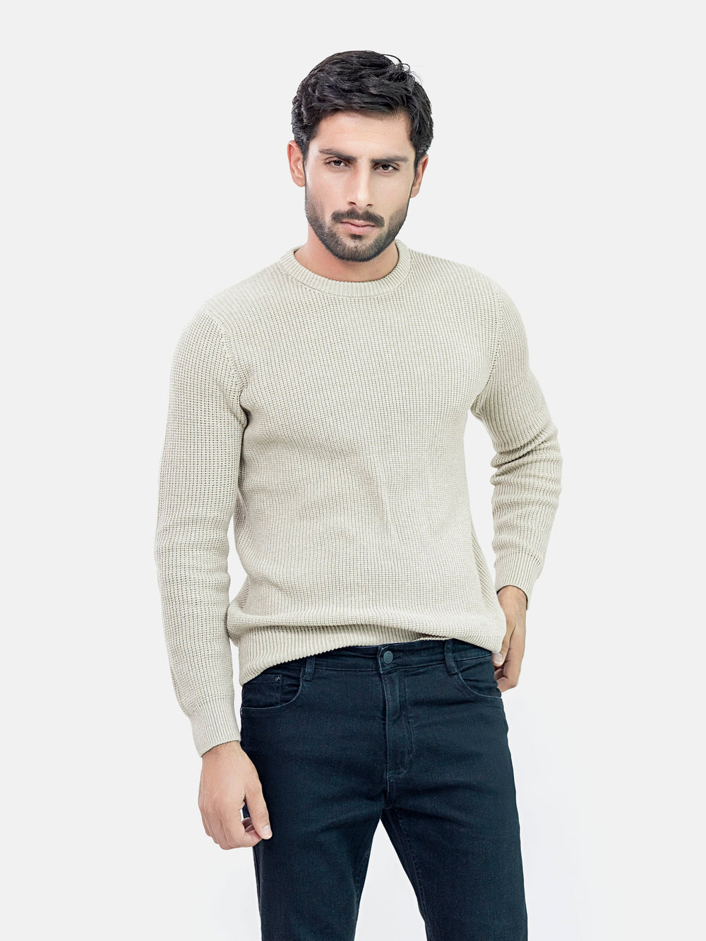 Beige Knitted Jumper