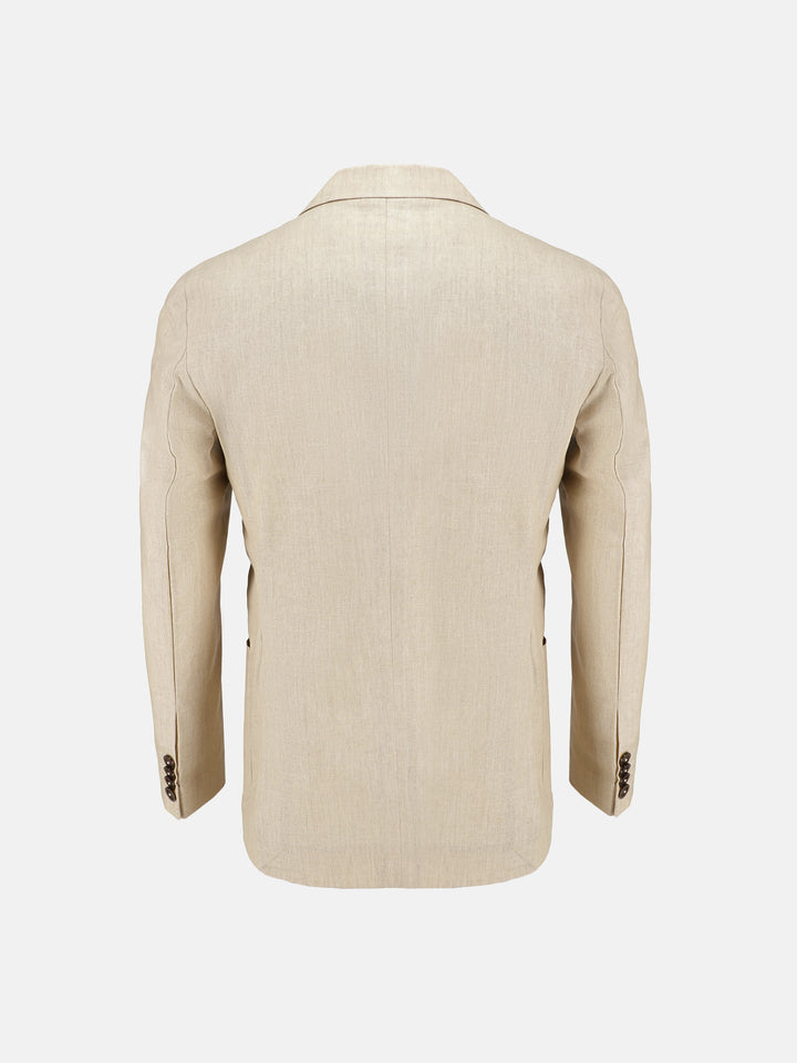 Beige Linen Blended Blazer Brumano Pakistan