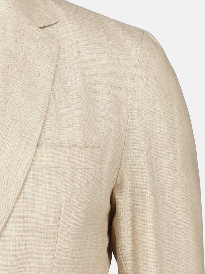 Beige Linen Blended Blazer Brumano Pakistan