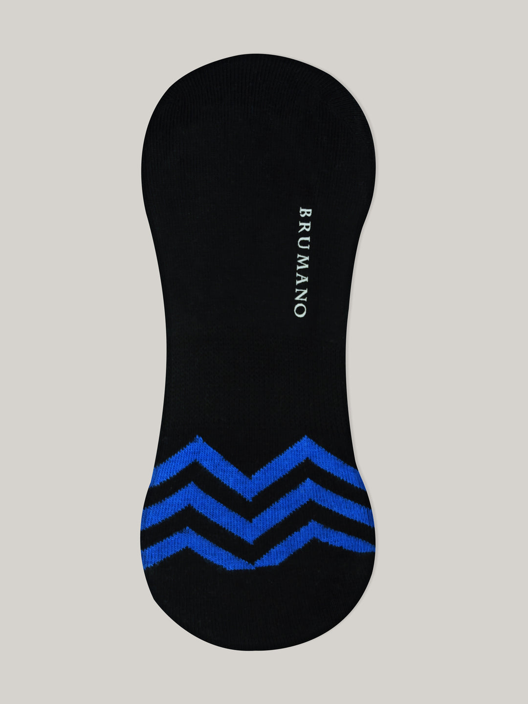 Black & Blue Zig-Zag No-Show Socks Brumano Pakistan