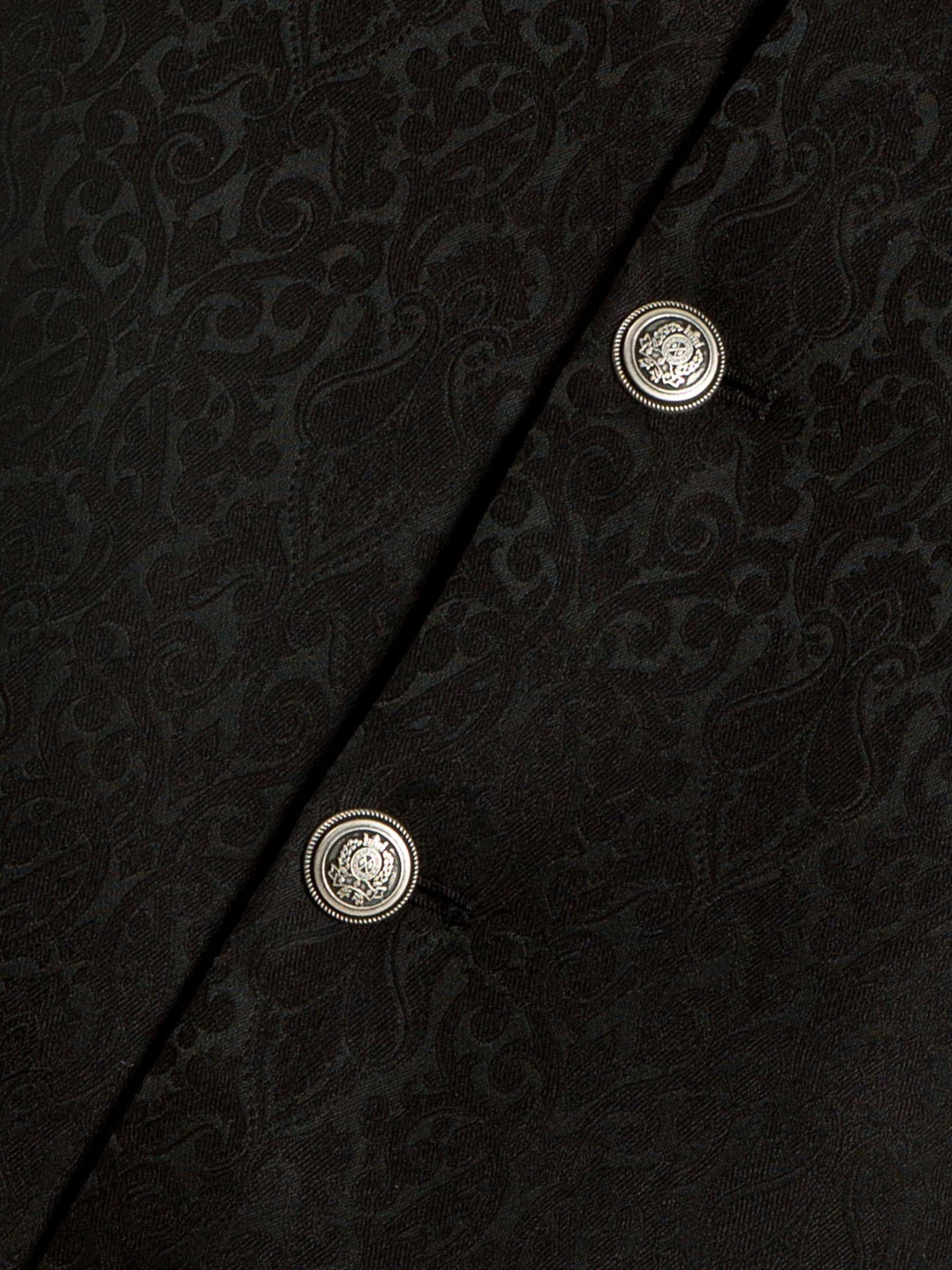 Black Jacquard Waistcoat Brumano Pakistan
