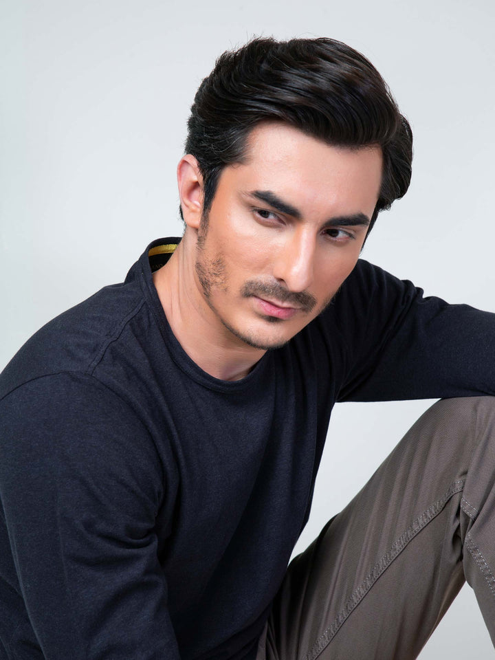 Black Long Sleeve T-Shirt Brumano Pakistan