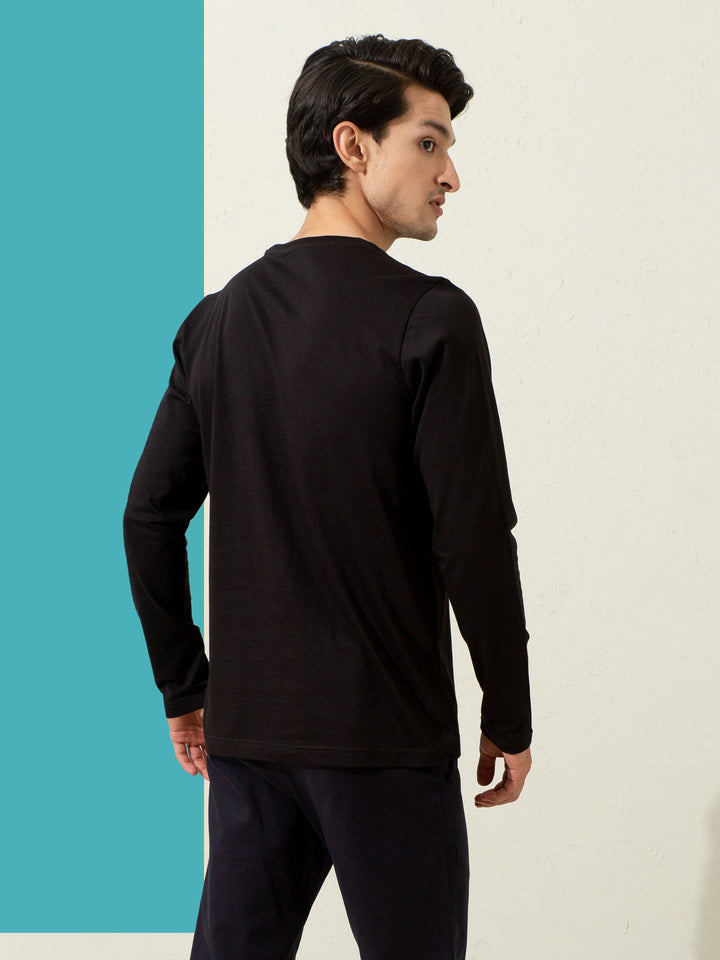 Black Long Sleeve T-Shirt Brumano Pakistan