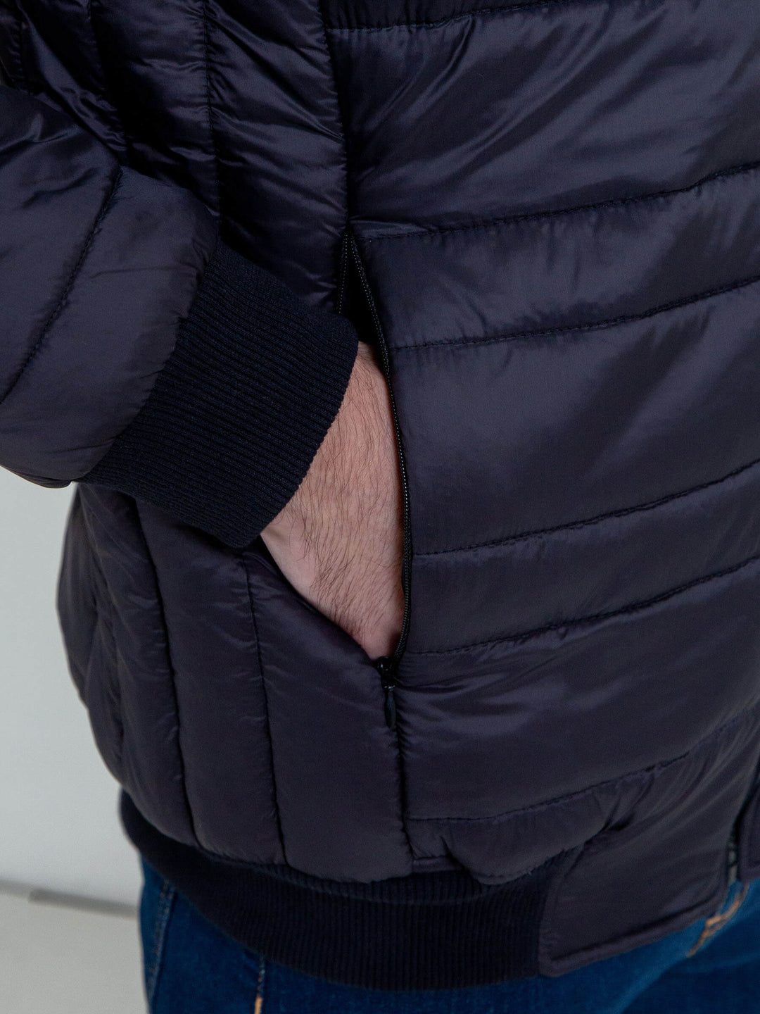 Black Nylon Puffer Jacket Brumano Pakistan