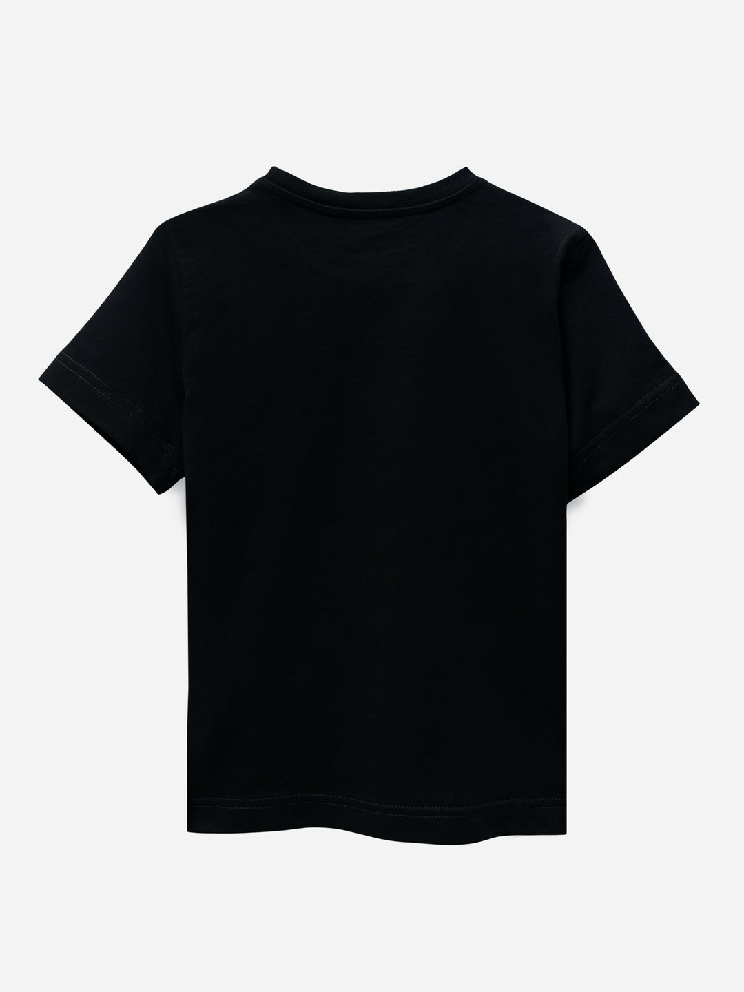 Black Printed Short Sleeves Casual T-Shirt Brumano Pakistan