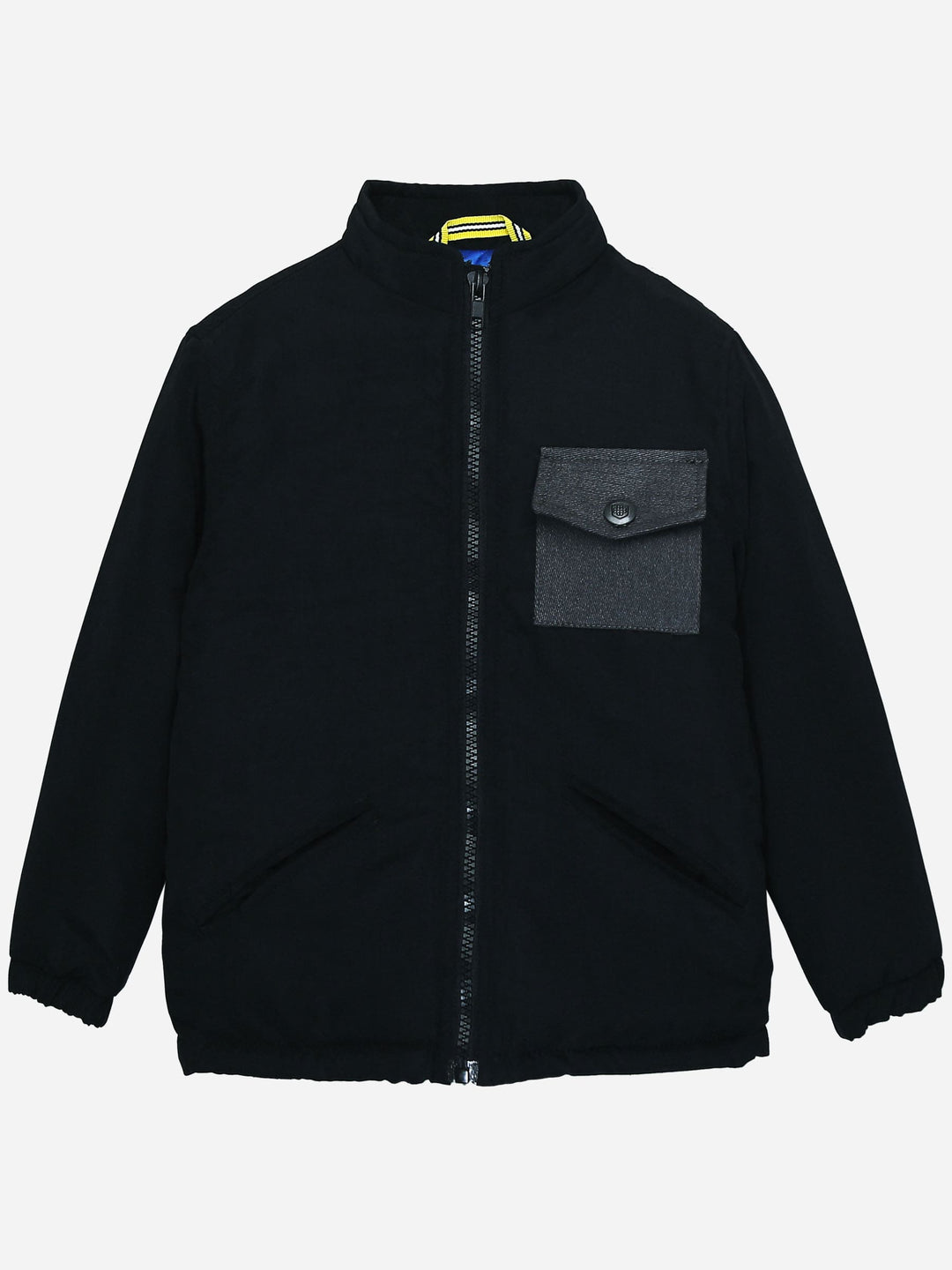 Black Quilted Casual Jacket Brumano Pakistan