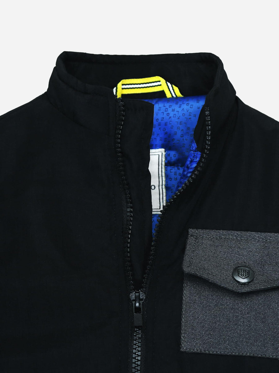Black Quilted Casual Jacket Brumano Pakistan