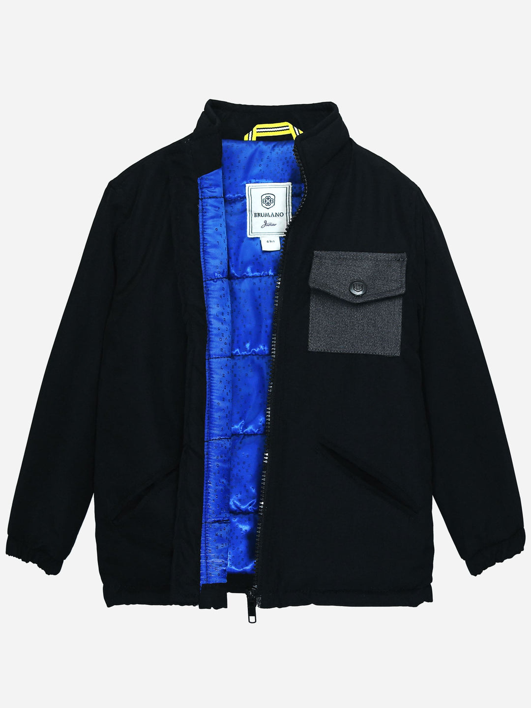 Black Quilted Casual Jacket Brumano Pakistan