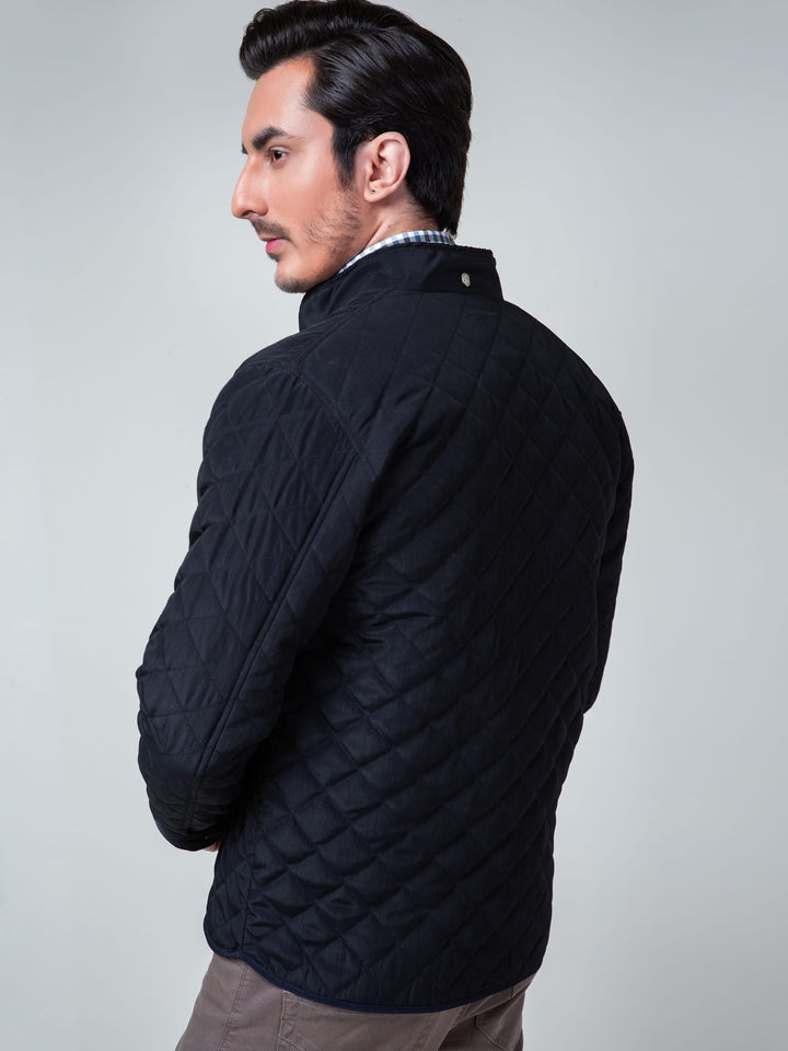 Black Quilted Padded Jacket Brumano Pakistan