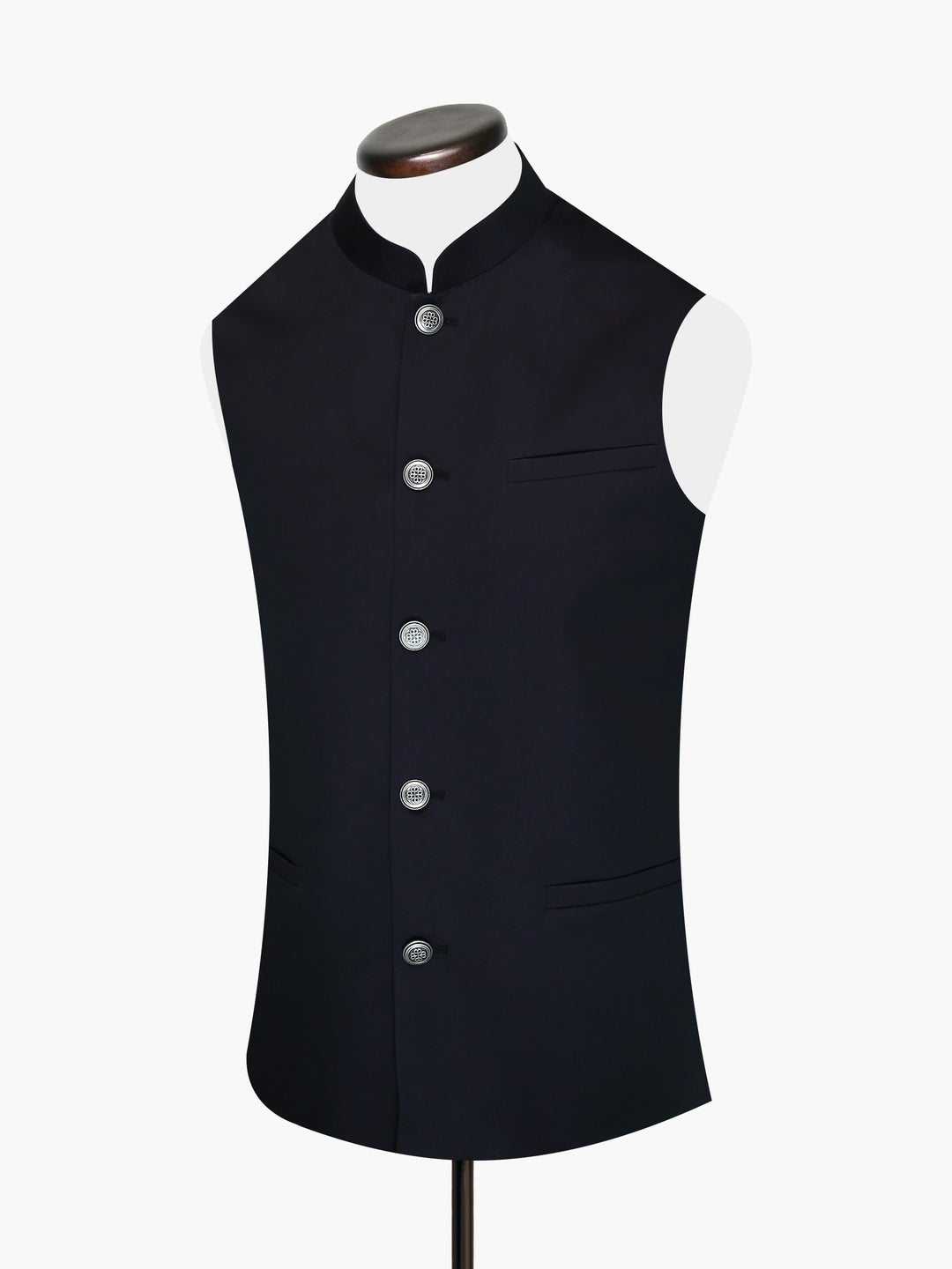 Black Satin Waistcoat Brumano Pakistan