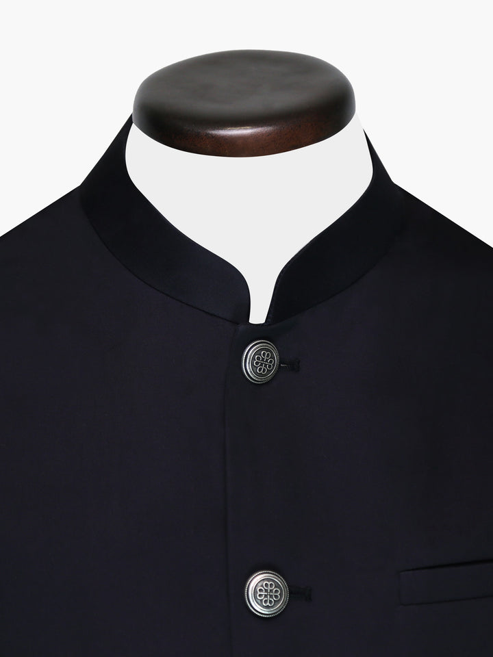 Black Satin Waistcoat Brumano Pakistan
