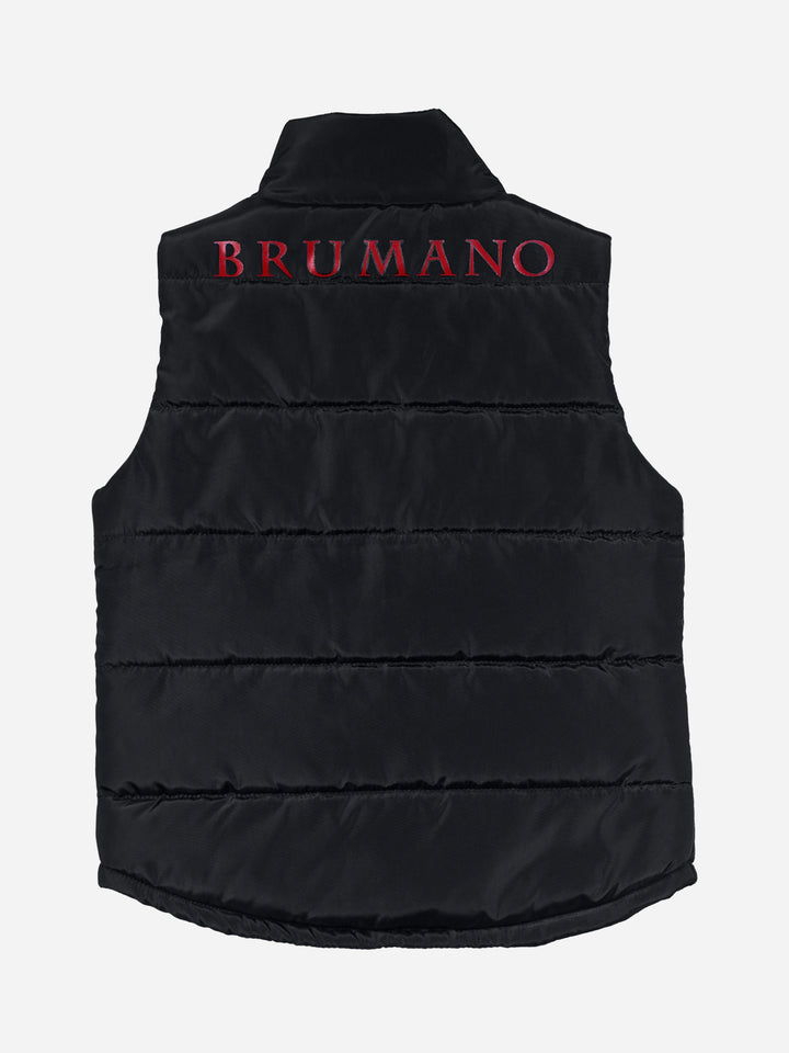 Black Sleeveless Casual Puffer Jacket Brumano Pakistan