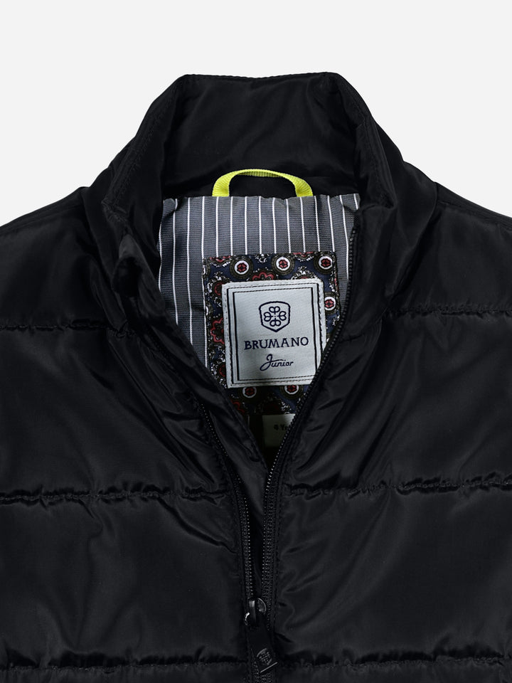 Black Sleeveless Casual Puffer Jacket Brumano Pakistan