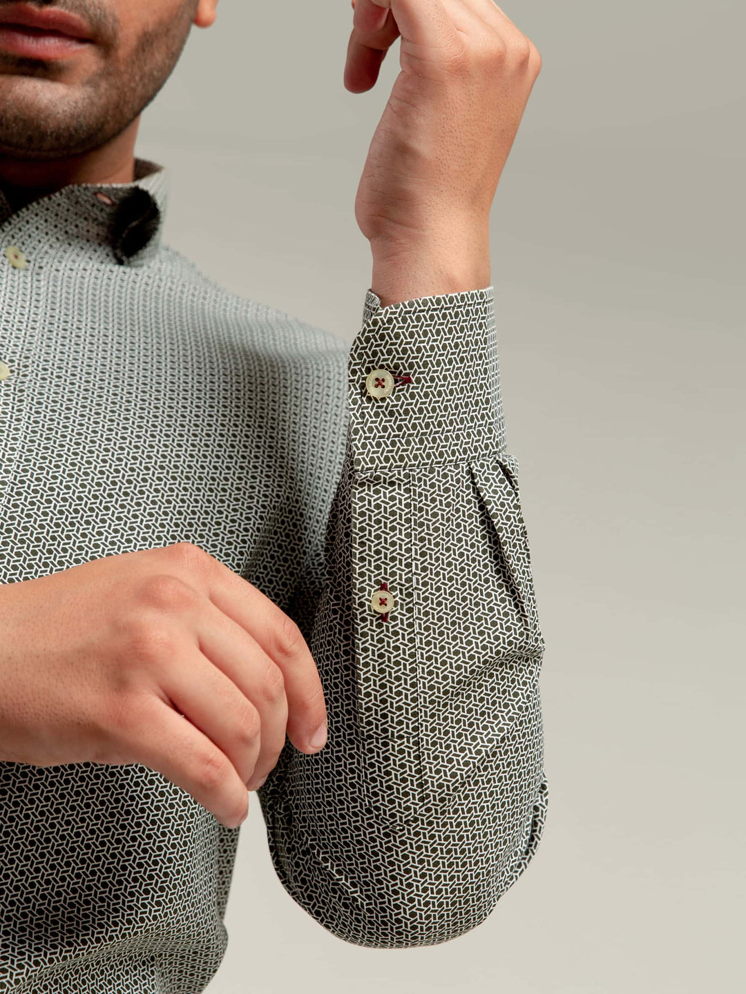 Black & White Geometric Printed Shirt