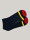 Black & White Striped Cotton Ankle Socks Brumano Pakistan