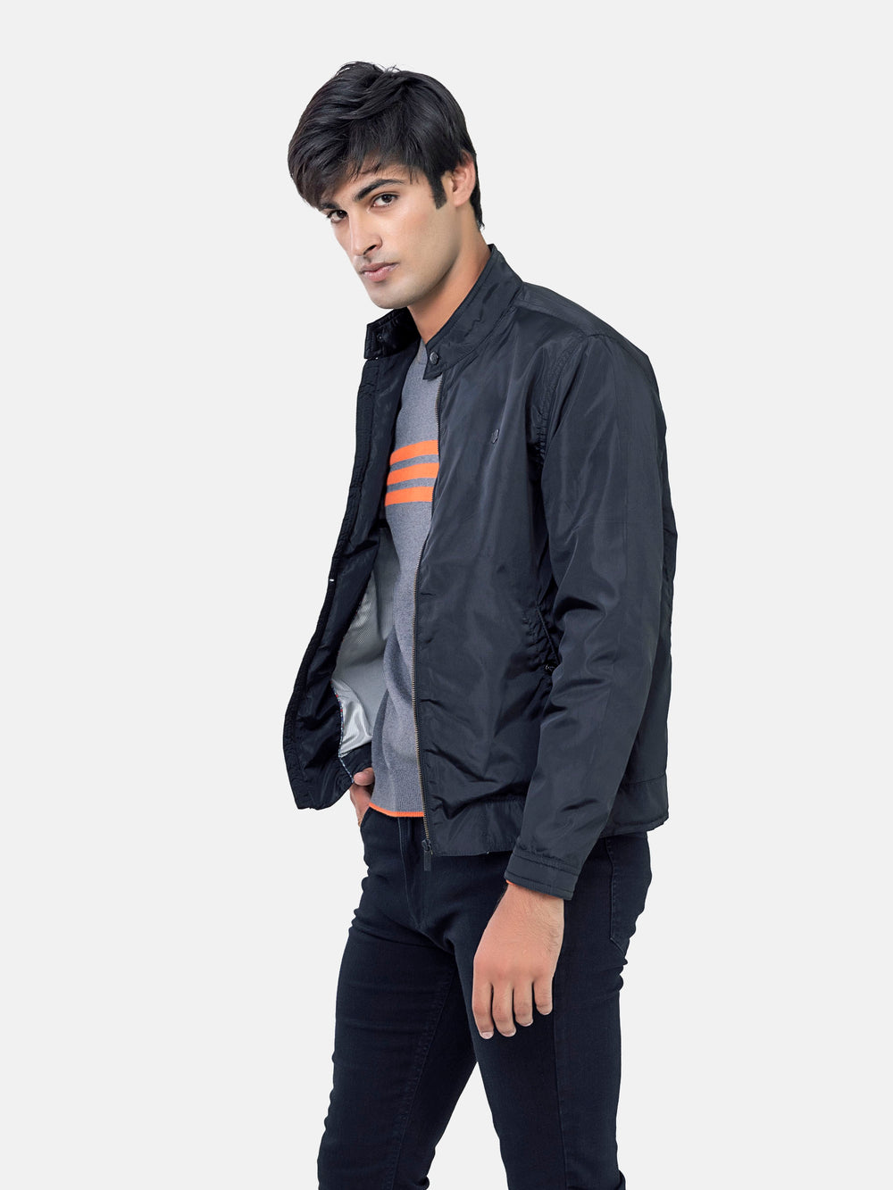 Black Light Weight Harrington Jacket