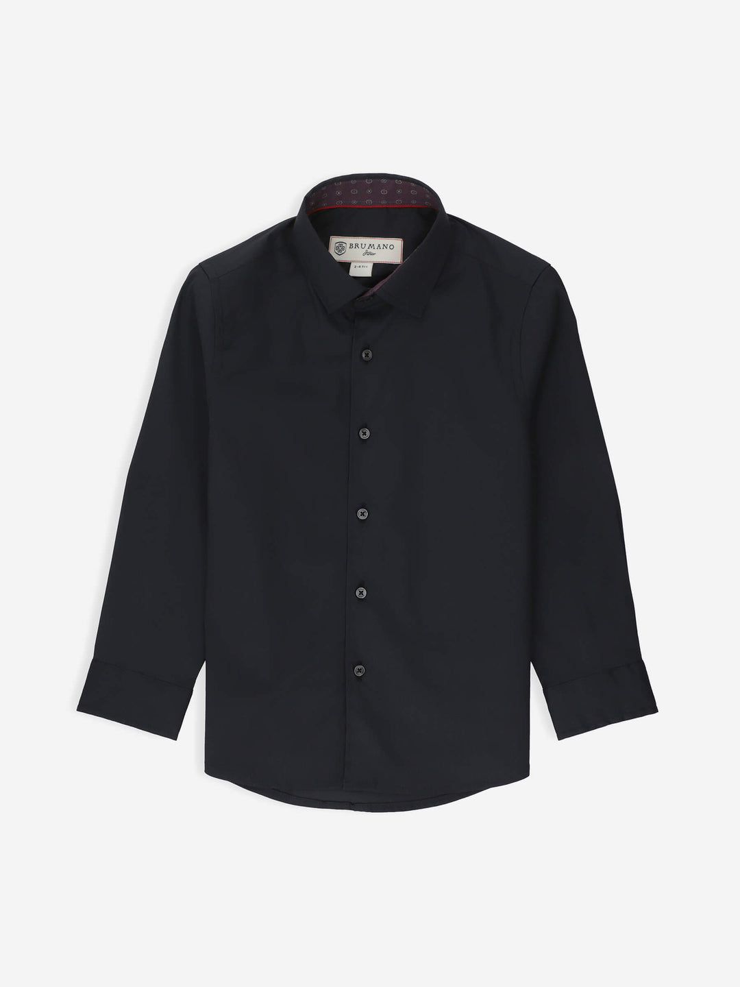 Black Satin Casual Long Sleeve Shirt Brumano Pakistan