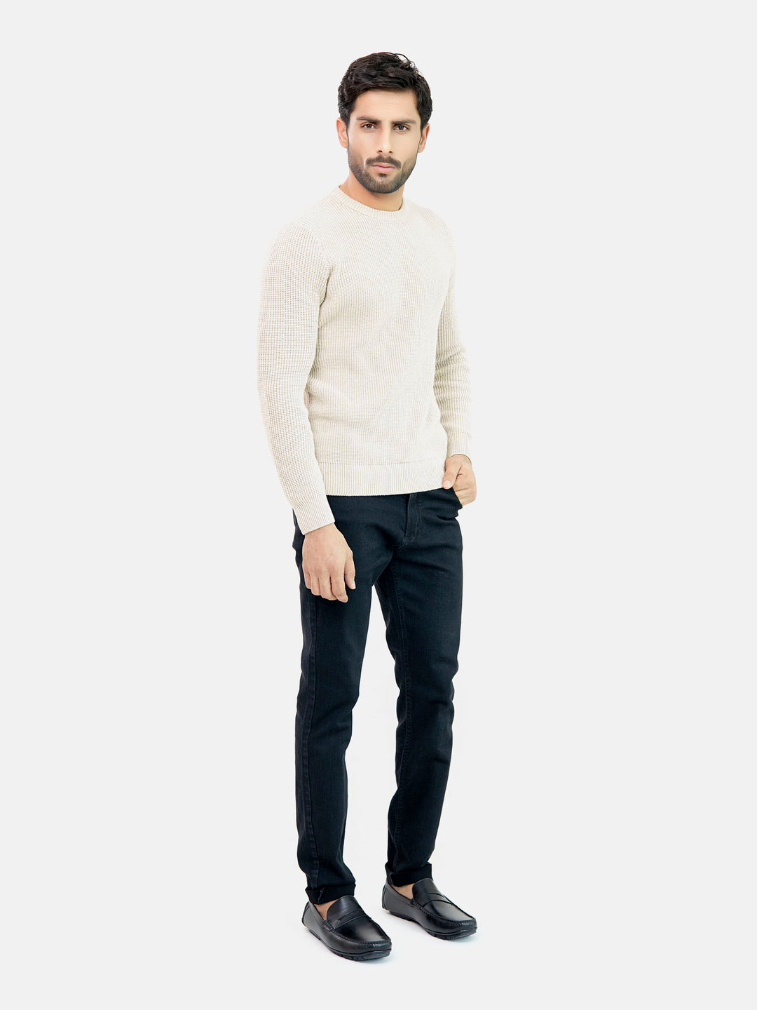 Black Straight Fit Jeans Brumano Pakistan