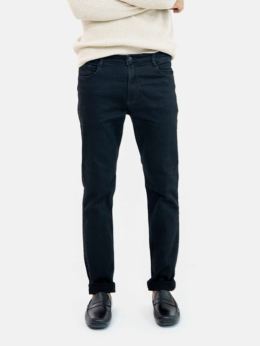 Black Straight Fit Jeans Brumano Pakistan