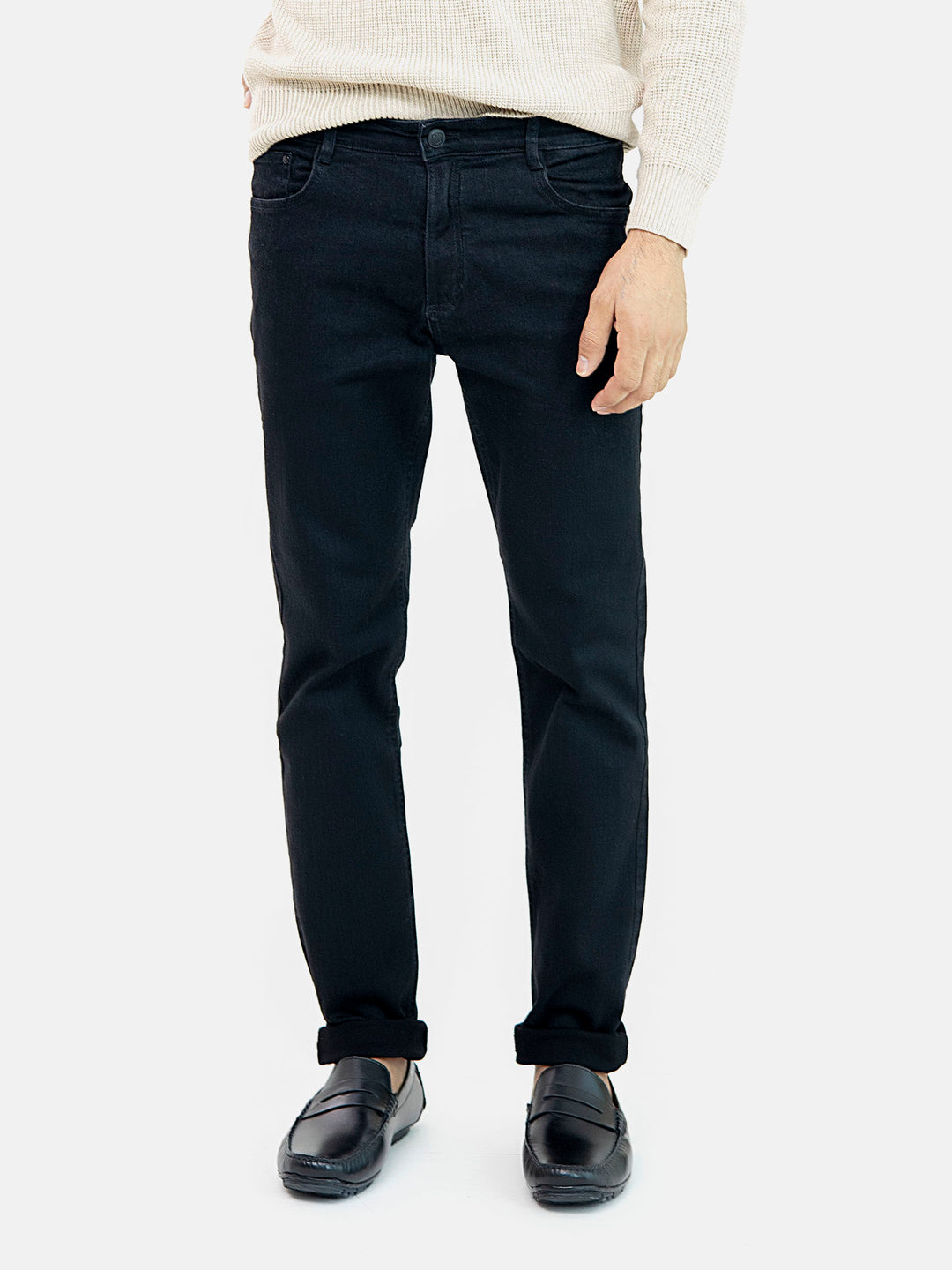 Black Straight Fit Jeans Brumano Pakistan