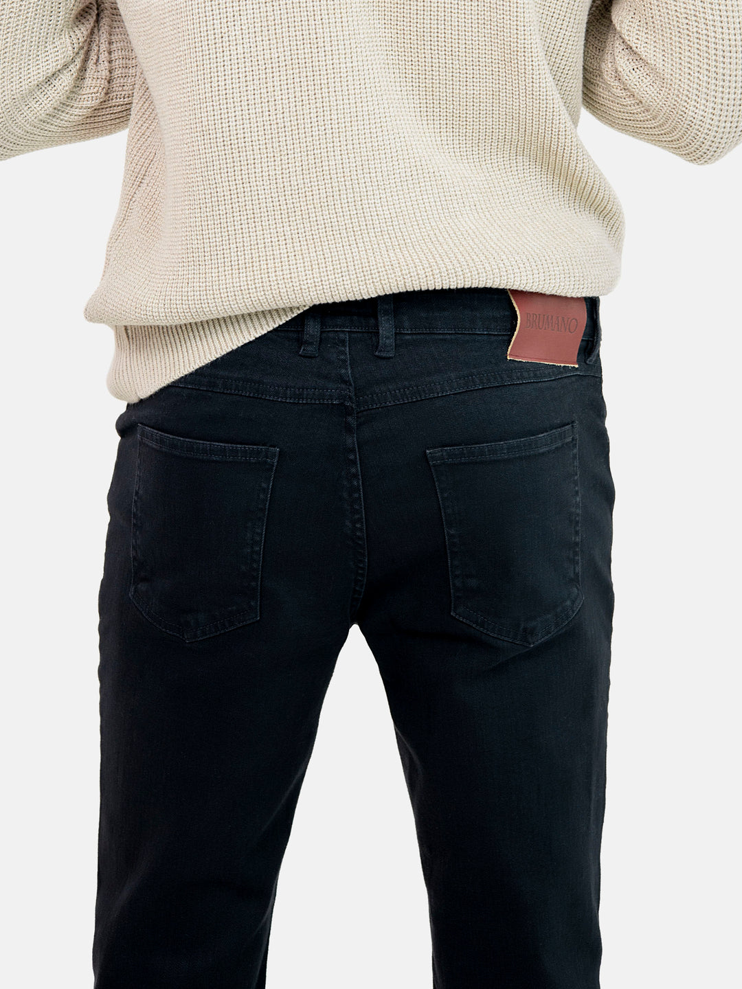 Black Straight Fit Jeans Brumano Pakistan
