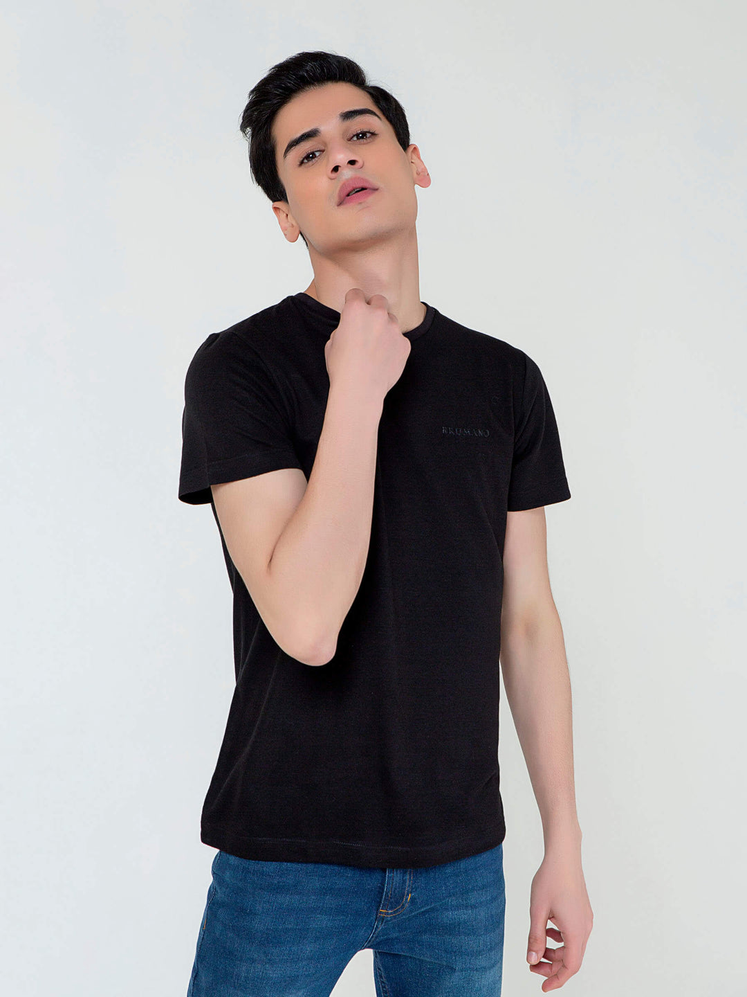 Black Super Soft Crew Neck T-Shirt