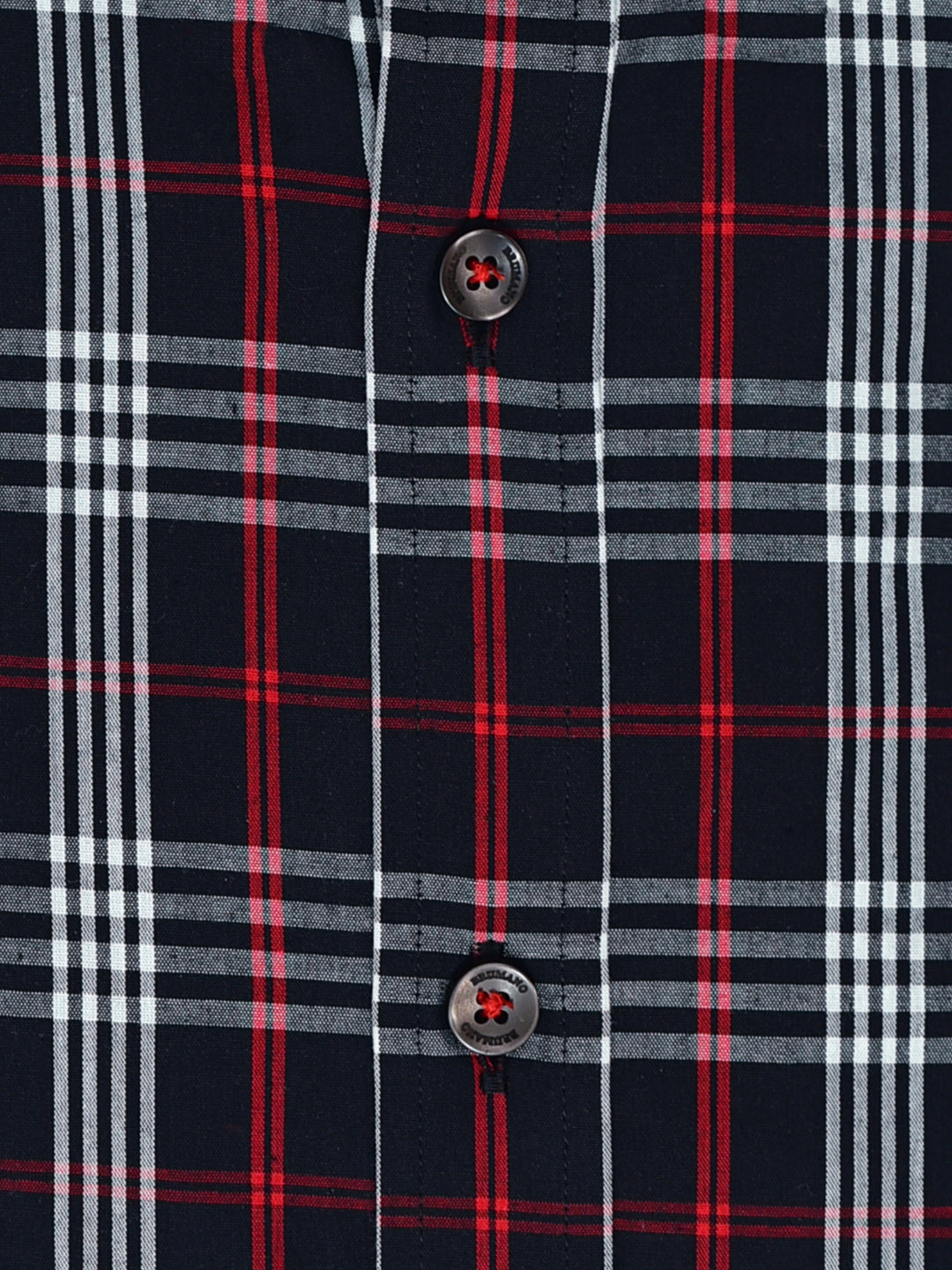 Black Windowpane Checkered Button Down Shirt Brumano Pakistan