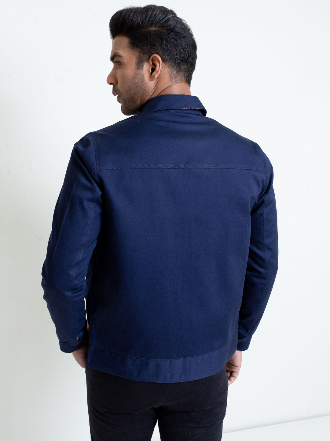 Blue Baracuta Twill Jacket Brumano Pakistan