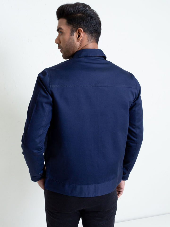 Blue Baracuta Twill Jacket Brumano Pakistan