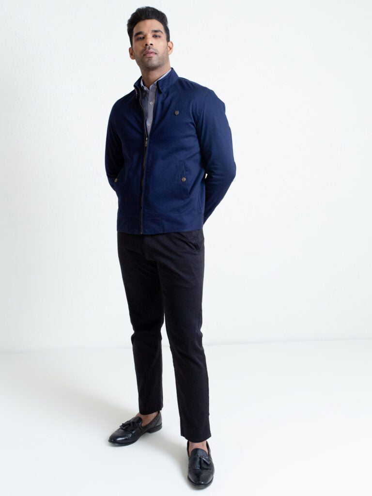 Blue Baracuta Twill Jacket Brumano Pakistan