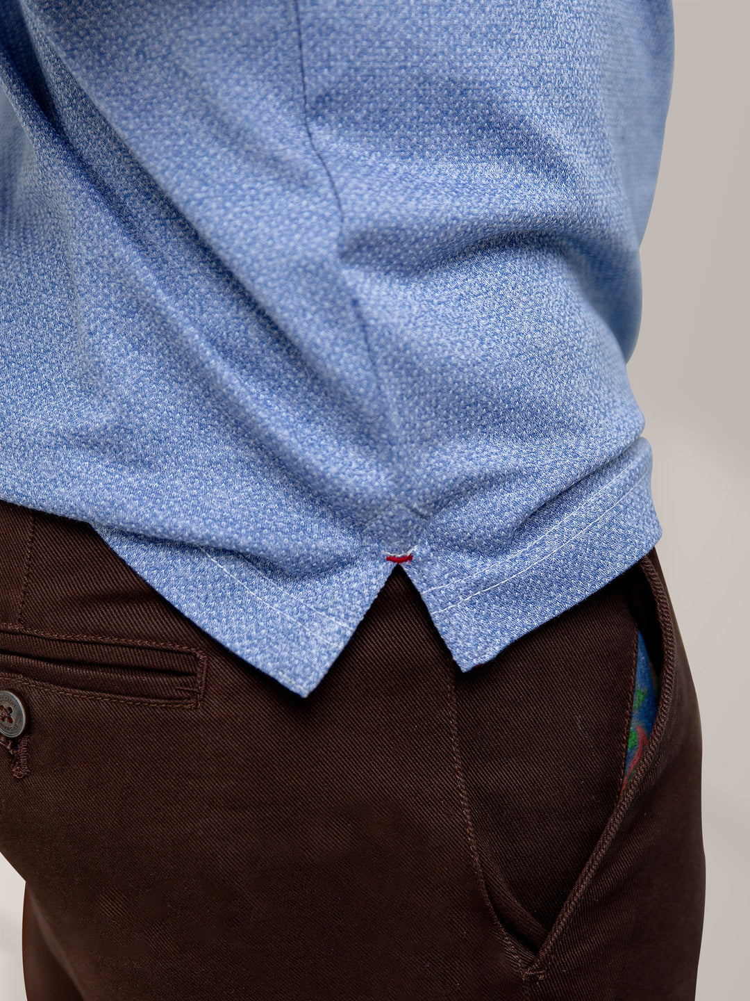 Blue Dobby Mercerized Polo Shirt Brumano Pakistan